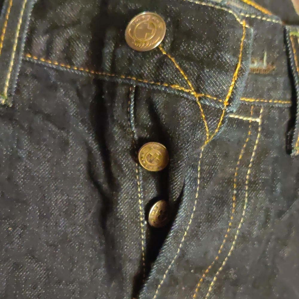 imogene + willie Blue Straight Button Fly Selvedge Jeans 27 x 33 - Picture 7 of 9